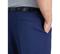 Haggar Men's Big & Tall Premium Comfort Stretch Classic-Fit Solid Flat Front Dress Pants