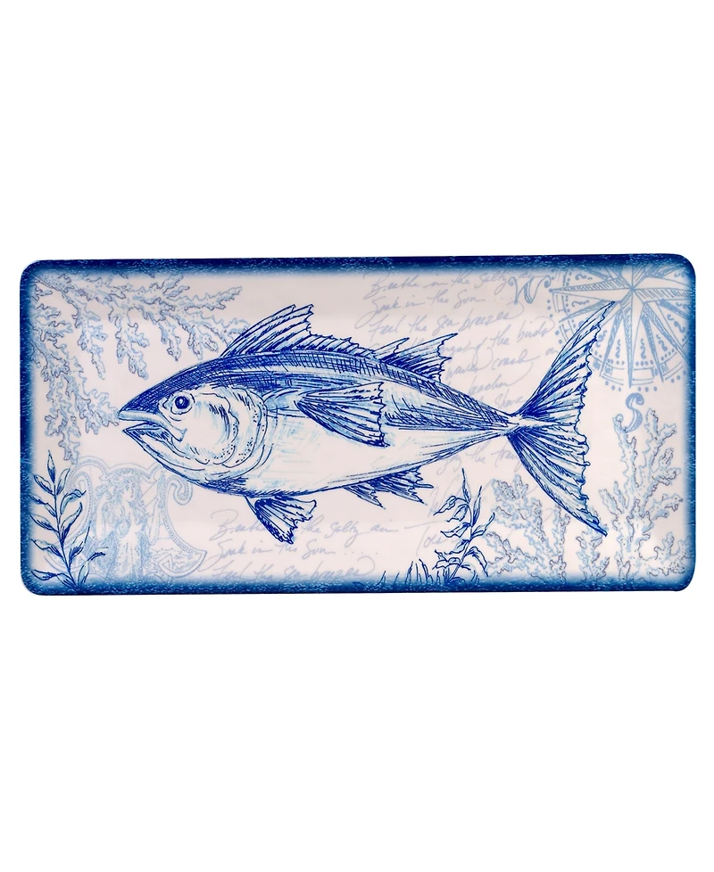 Certified International Oceanic Melamine 3-Pc. Hostess Set
