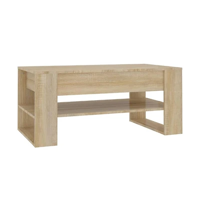 Coffee Table Sonoma Oak 40.2"x21.7"x17.7" Engineered Wood