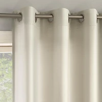 Brandon Magnetic Closure Room Darkening Grommet Curtain Panel Pair