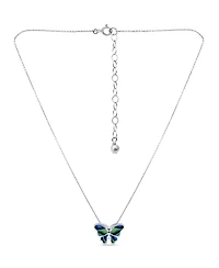 Macy's Abalone Inlay Butterfly Necklace