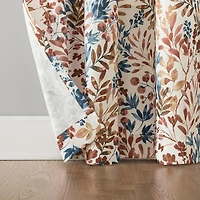 Amelie Botanical Print Room Darkening Grommet Curtain Panel