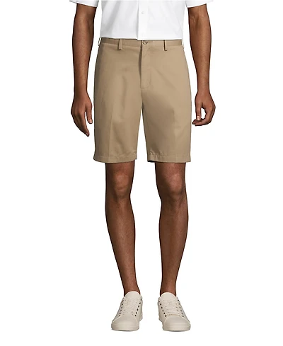 Lands' End Men's Big & Tall Traditional Fit 9 Inch No Iron Chino Shorts