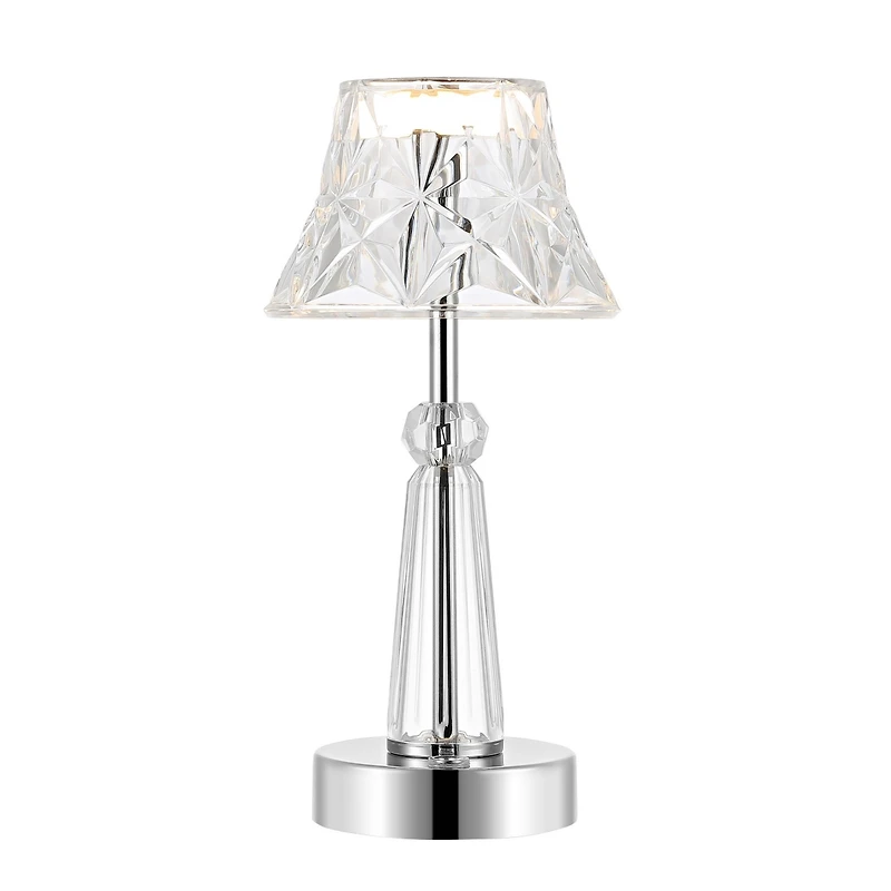 Madelyn Bohemian Classic Acrylic Rechargeable Integrated Led Table Lamp