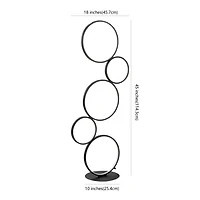Jonathan Y Pluto Stacked Circles Contemporary Modern Ironaluminum Integrated Led Floor Lamp
