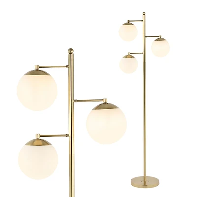 Jonathan Y Ellie Modern Retro Iron Led Floor Lamp