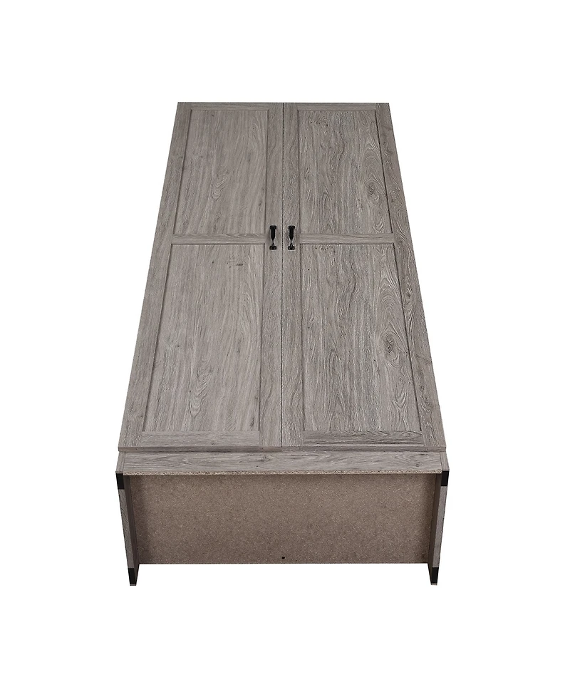 Manhattan Comfort Hopkins 2-Piece 4-Shelf Storage Closet Set