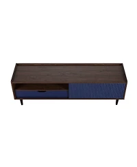 Manhattan Comfort Duane 59.25" Ribbed Tv Stand Fits TVs up to 55"
