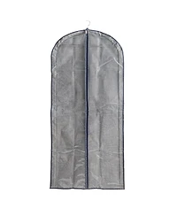 Household Essentials Hanging Zippered Garment Storage Bag with Clear Vision Front, Set of 2