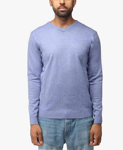 X-Ray Men's Basic V-Neck Pullover Midweight Sweater