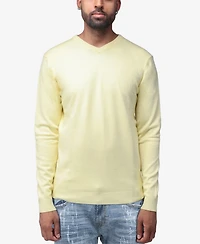 X-Ray Men's Basic V-Neck Pullover Midweight Sweater