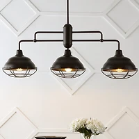 Jonathan Y Levi Industrial Farmhouse Iron Led Pendant