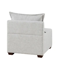 Ink+Ivy 30" Molly Wide Fabric Modular Armless Chair