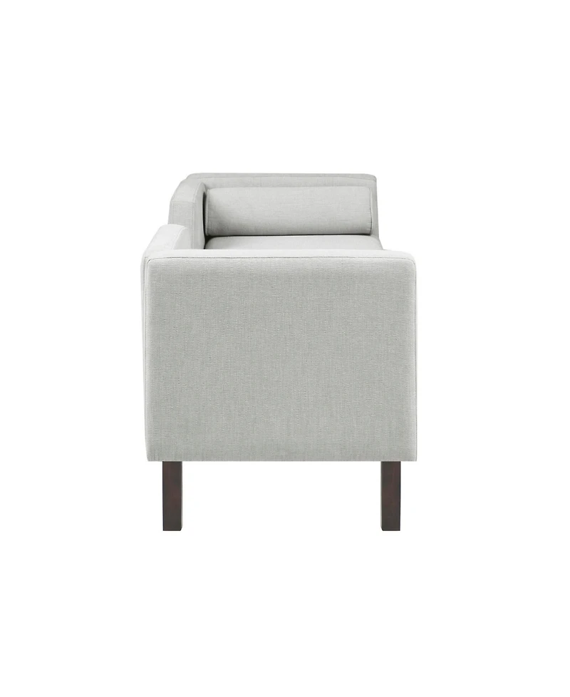 Madison Park 50" Bradford Wide Fabric Upholstered Accent Bench