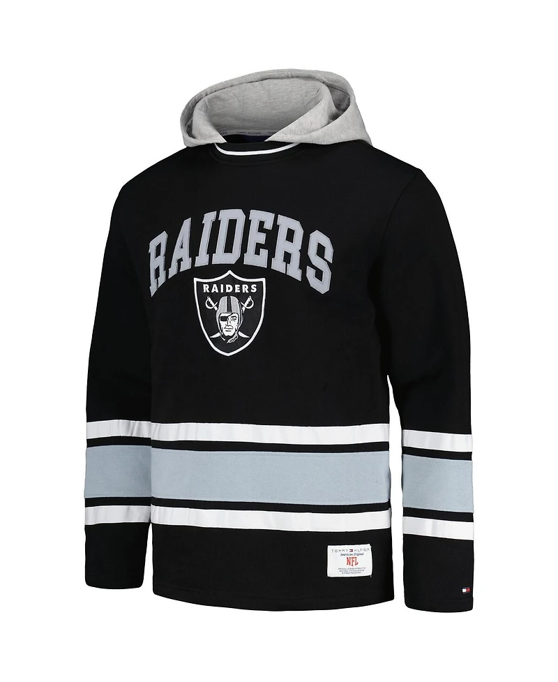 Men's Tommy Hilfiger Black Las Vegas Raiders Ivan Fashion Pullover Hoodie