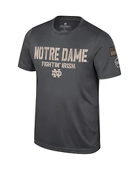 Men's Colosseum Charcoal Notre Dame Fighting Irish Oht Military-Inspired Appreciation T-shirt