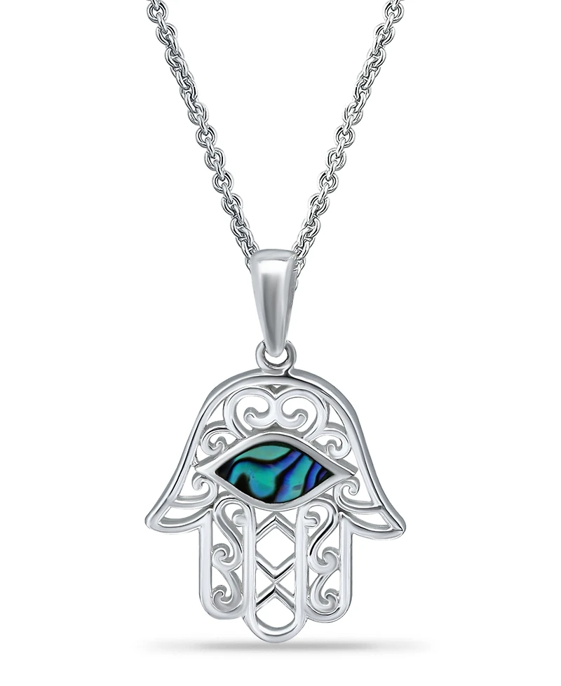 Macy's Abalone Inlay Hamsa Necklace