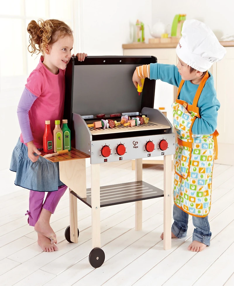 Hape Wooden Gourmet Grill and Shish Kabob Play Kitchen