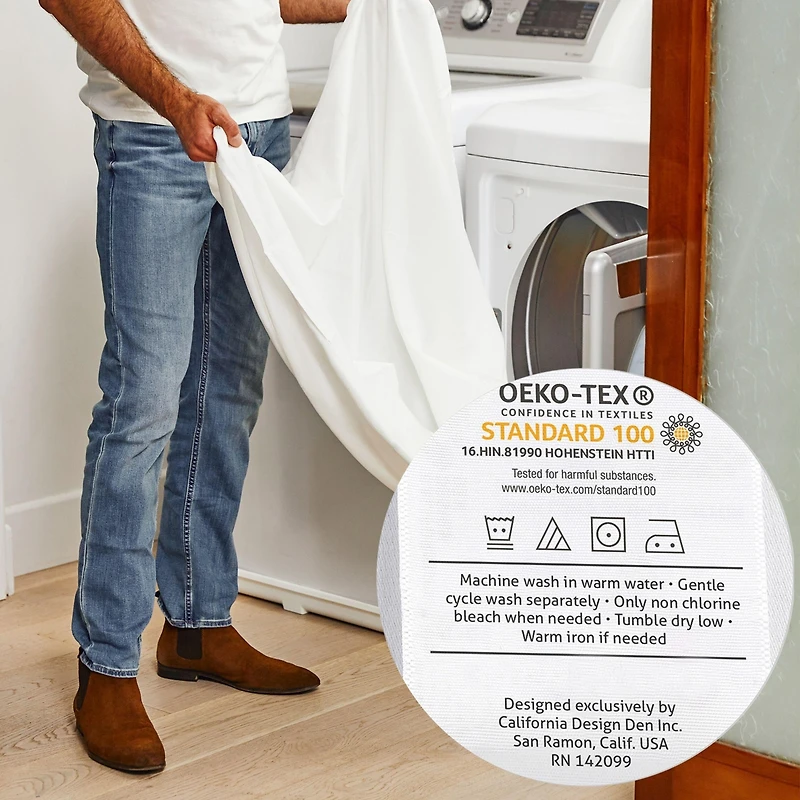 Deep Pocket King Fitted Sheet Only - Soft 100% Cotton Sateen