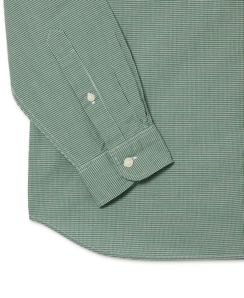 Lacoste Men's Regular-Fit Gingham Check Button-Down Shirt