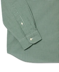 Lacoste Men's Regular-Fit Gingham Check Button-Down Shirt