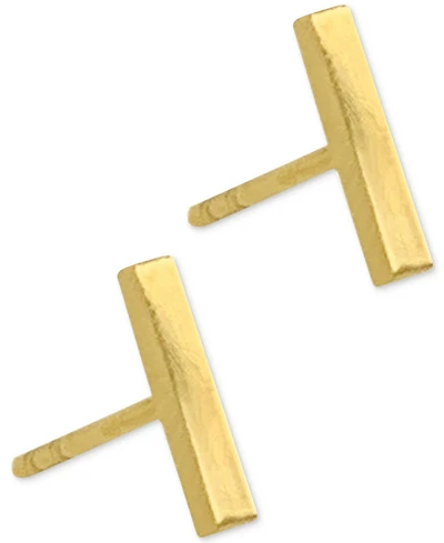 Adornia 14k Gold-Plated Bar Stud Earrings