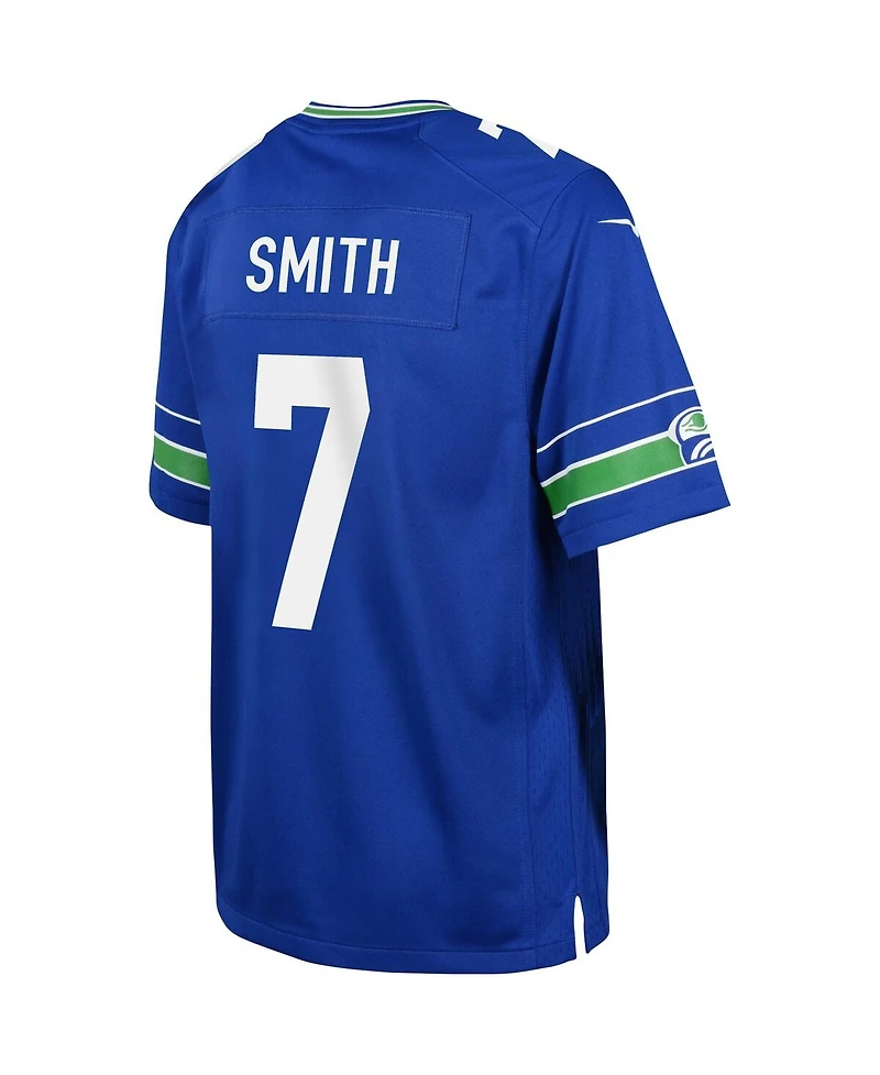 Big Boys Nike Geno Smith Royal Seattle Seahawks Game Jersey