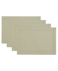 Alison Eyelet Punched Border Fabric Placemat, Set of 4