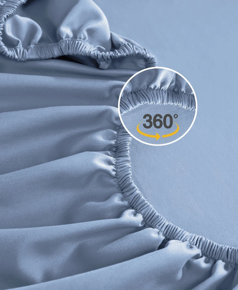 Deep Pocket Full Fitted Sheet Only - Soft 100% Cotton Sateen