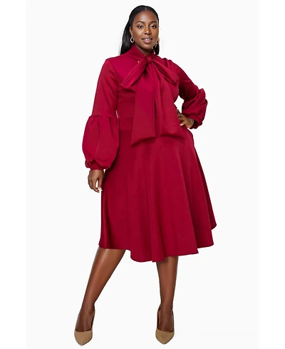 L I V D Women's Plus Bekah Flare Pocket Dress