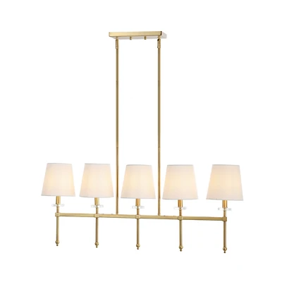 Sophie Modern Midcentury Iron Linear Led Pendant