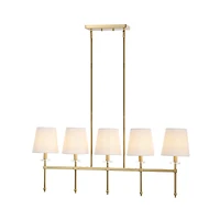 Sophie Modern Midcentury Iron Linear Led Pendant