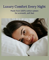 Standard 100% Cotton 500 Thread Count Pillowcases, Queen and Size, Soft Silky, Cool Smooth by California Design Den