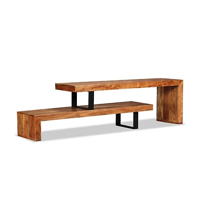 Tv Stand Solid Acacia Wood
