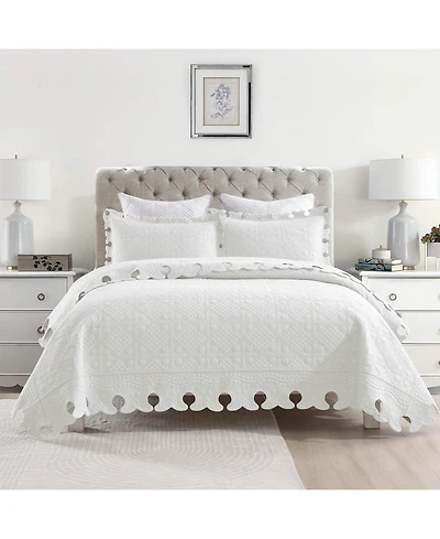 MarCielo 100% Cotton Oversized Bedspread Quilt Set Tw