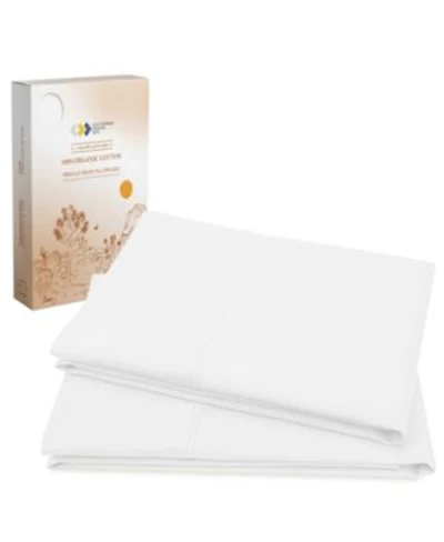 Authentic Percale Pillowcases Made From Gots Certified 100 Organic Cotton Classic Cool Crisp Comfort