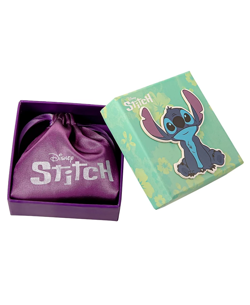 Disney Womens Stitch Bracelet with Station Pendants 6.5" + 1" - Gold Plated Stitch Jewelry Officially Licensed