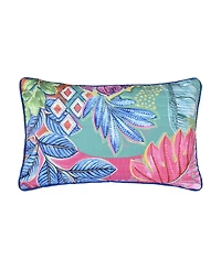 J by J Queen Hanalei Tropical Quilted Decorative Pillow, 12" x 20"