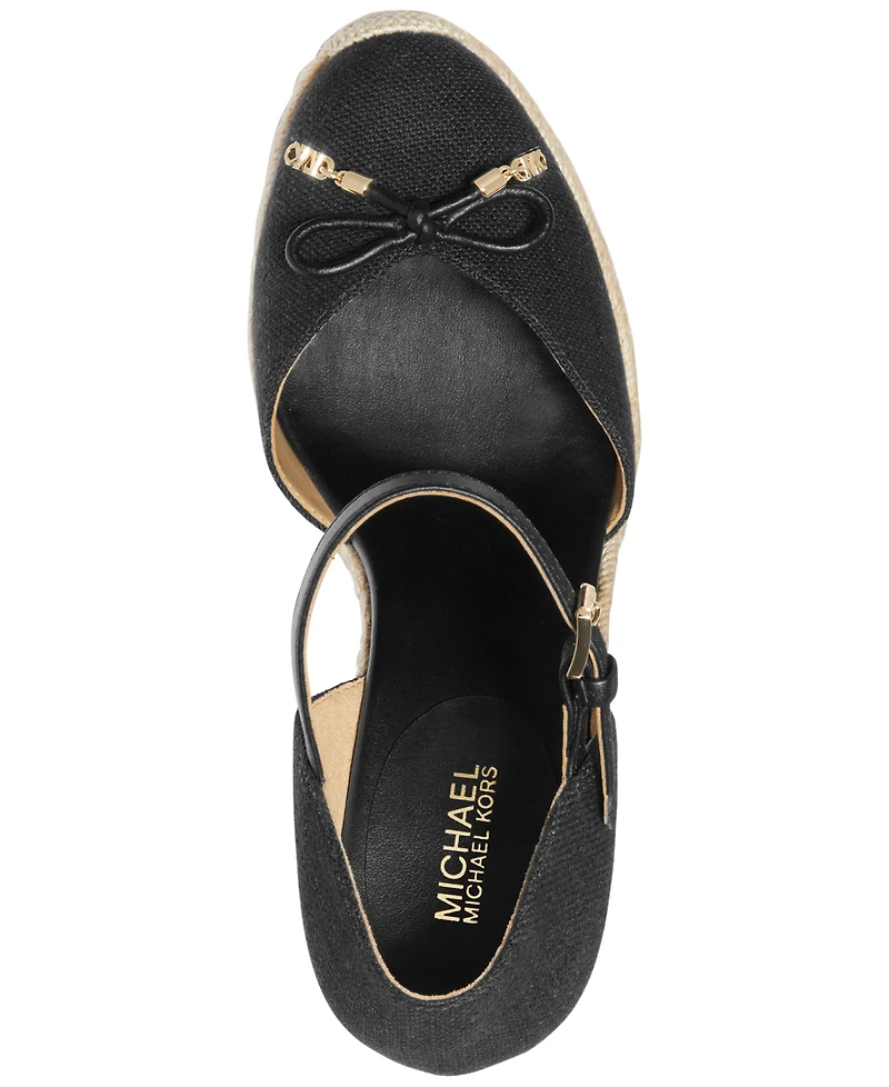 Michael Michael Kors Women's Nori Espadrille Platform Wedge Sandals