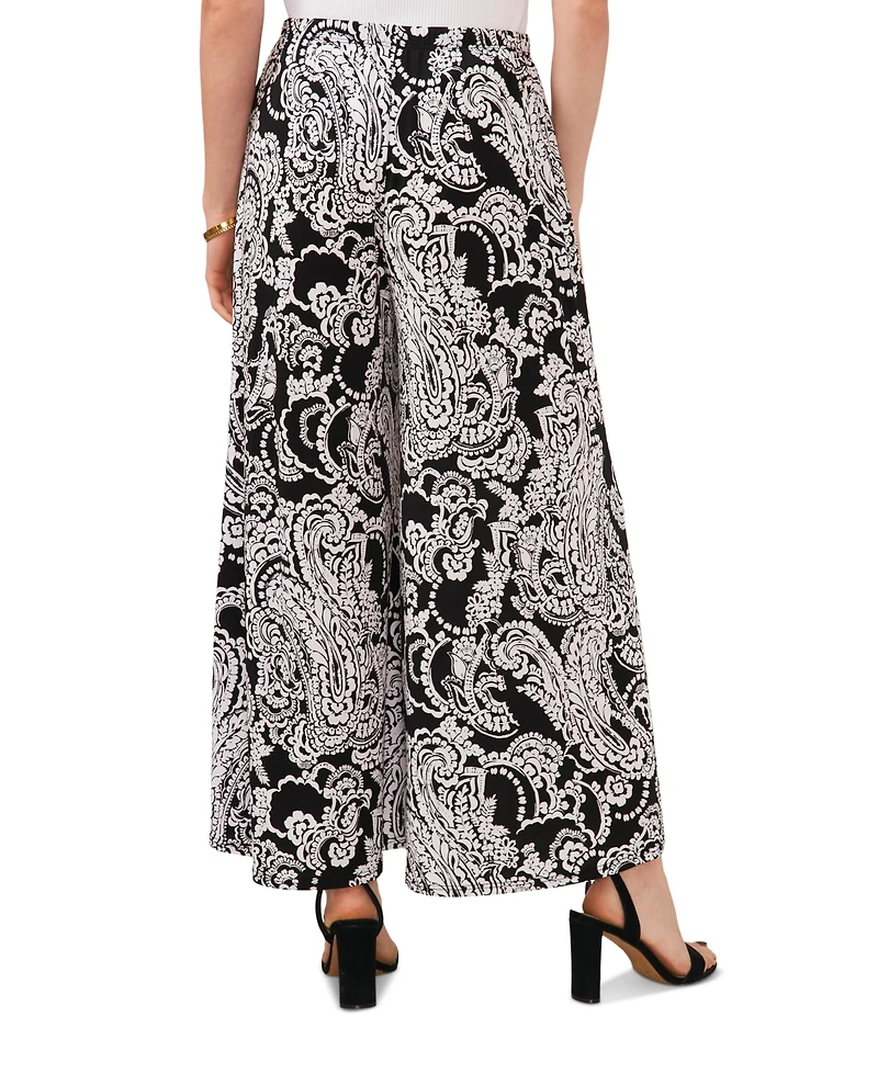 Sam & Jess Women's Relaxed Wide-Leg Pull-On Pants