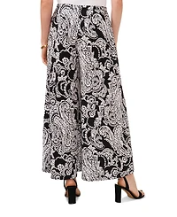Sam & Jess Women's Relaxed Wide-Leg Pull-On Pants