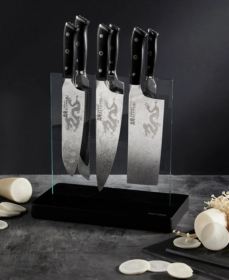Cuisine::pro Kiyoshi Kiyo Steel 7 Piece Knife Block Set