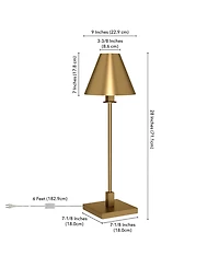 Clement 28" Tall Table Lamp with Metal Shade