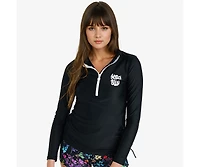 Calypsa Women's Half-Zip Nora Swim Top