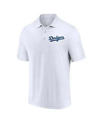 Men's Fanatics Royal, White Los Angeles Dodgers Two-Pack Logo Lockup Polo Shirt Set