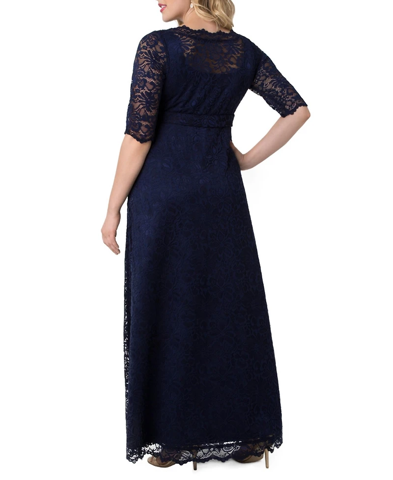 Kiyonna Plus Size Women'sPlus Leona Lace Long Formal Gown