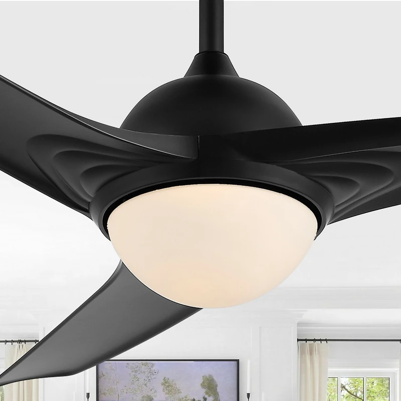 Sully Contemporary Industrial Iron/Plastic Integrated Led Ceiling Fan