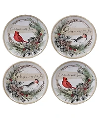 Certified International Holly and Ivy 16pc Dinnerware Set