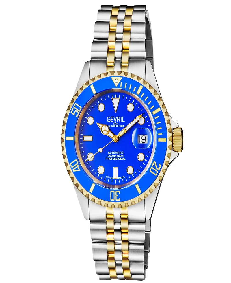 Gevril Men's Wallstreet Two-Tone Stainless Steel Watch 43mm