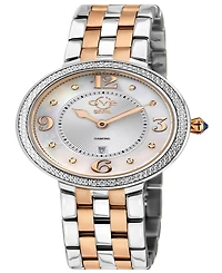 GV2 by Gevril Women's Verona Two-Tone Stainless Steel Watch 37mm